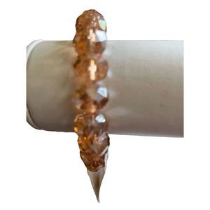 Med Crystal Light Brown Bracelet